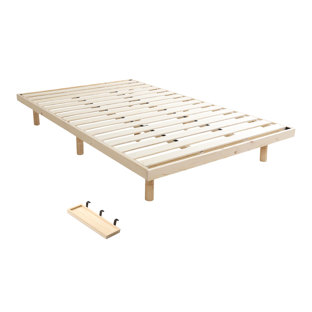 高さ3段階調整 脚付きすのこベッド セミダブル Lilitta リリッタ (簡易宮セット) 商品バリエーション画像2