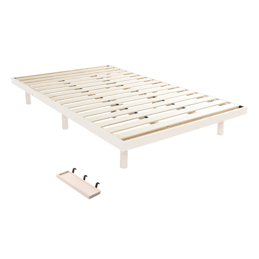高さ3段階調整 脚付きすのこベッド セミダブル Lilitta リリッタ (簡易宮セット) 商品バリエーション画像3