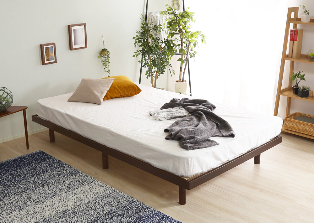 高さ3段階調整 脚付きすのこベッド セミダブル Lilitta リリッタ (簡易宮セット) 商品追加画像1