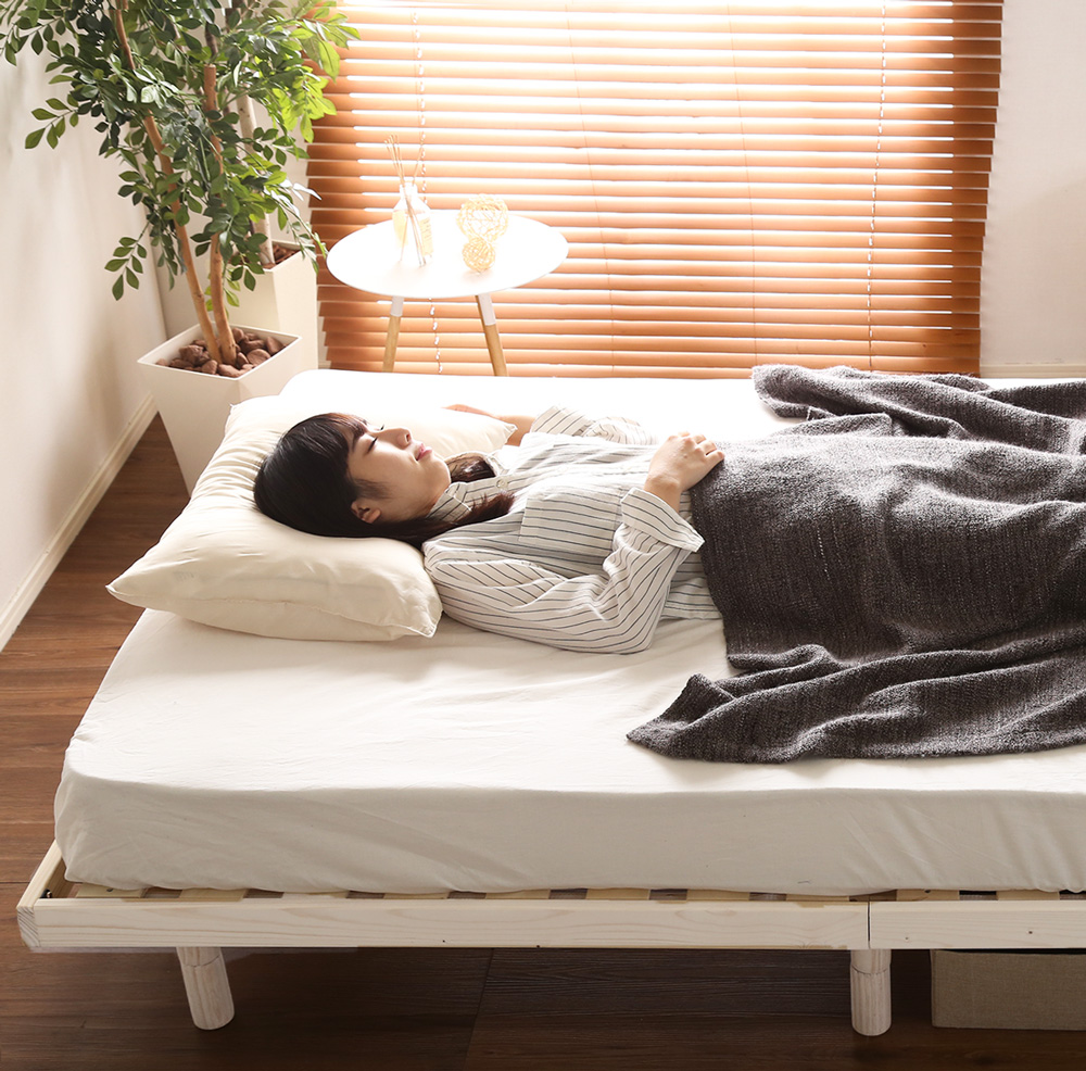 高さ3段階調整 脚付きすのこベッド セミダブル Lilitta リリッタ (簡易宮セット) 商品追加画像12