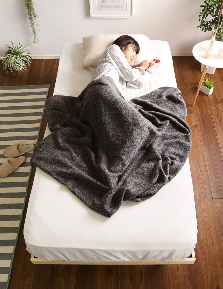 高さ3段階調整 脚付きすのこベッド セミダブル Lilitta リリッタ (簡易宮セット) 商品追加画像33