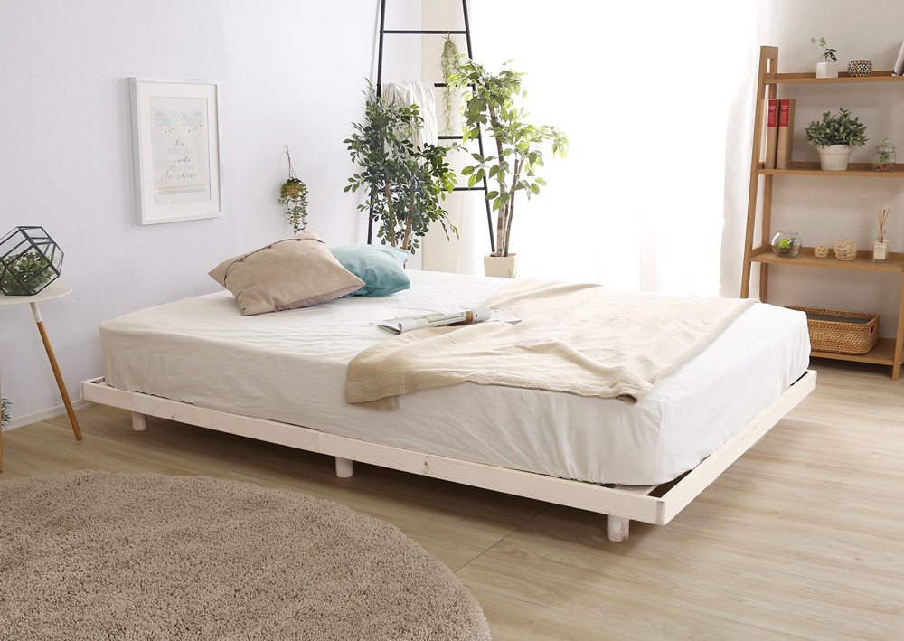 高さ3段階調整 脚付きすのこベッド セミダブル Lilitta リリッタ (簡易宮セット) 商品追加画像36