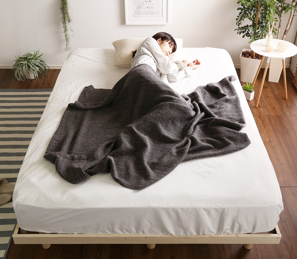 高さ3段階調整 脚付きすのこベッド ダブル Lilitta リリッタ (簡易宮セット) 商品追加画像33