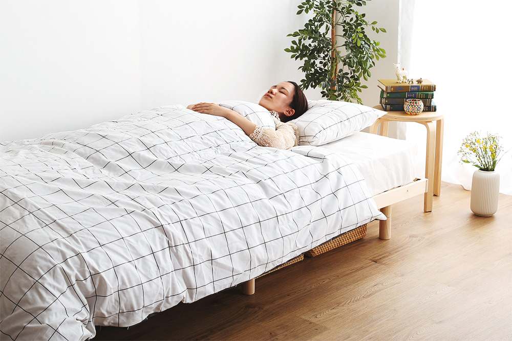 天然木すのこベッド Hygge ヒュッゲ (セミダブル) 商品追加画像12