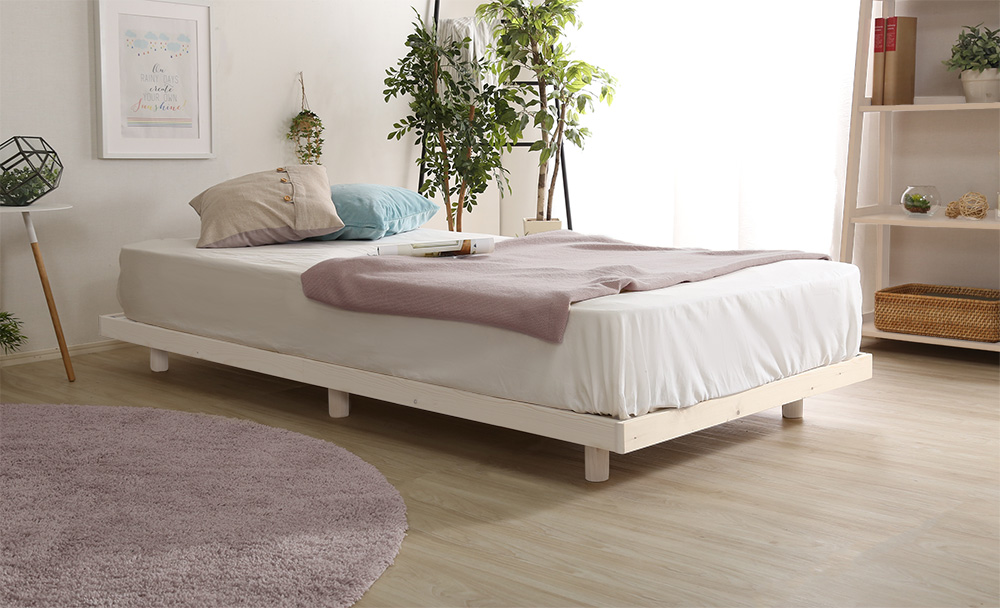 天然木すのこベッド Hygge ヒュッゲ (セミダブル) 商品追加画像35