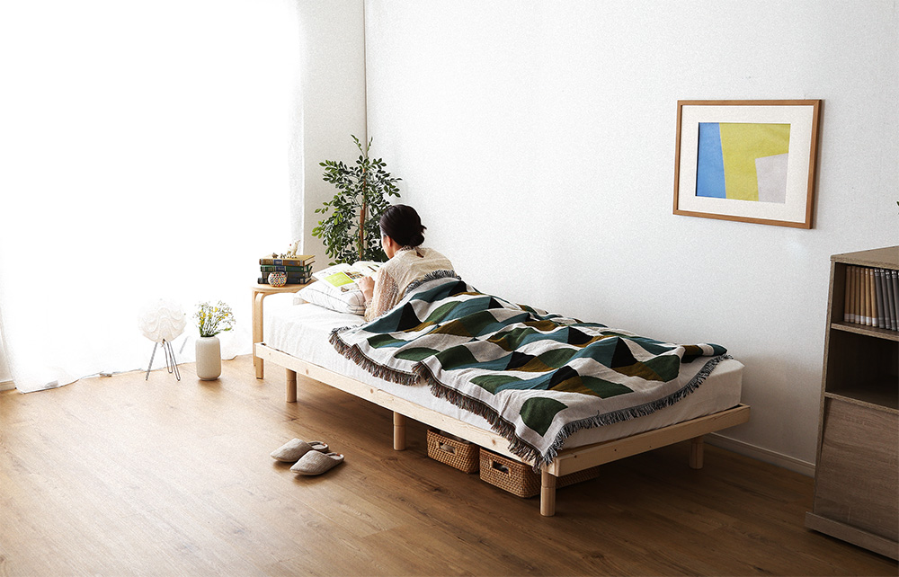天然木すのこベッド Hygge ヒュッゲ (ダブル) 商品追加画像18