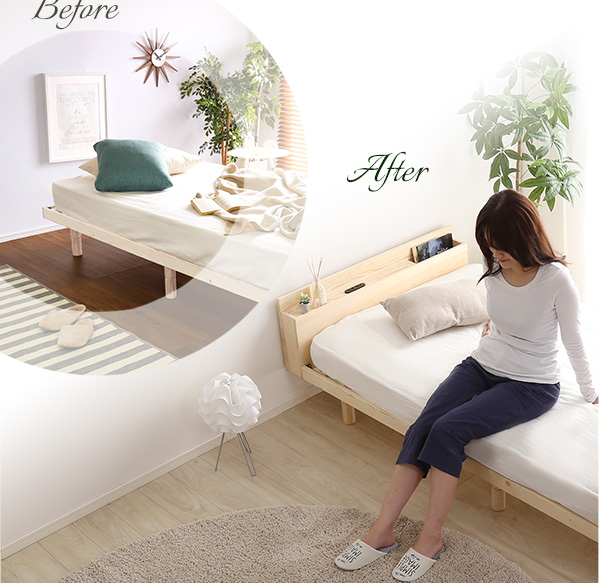 脚付きすのこベッド Lilitta リリッタ 専用宮単品(セミダブル用) 商品説明画像4