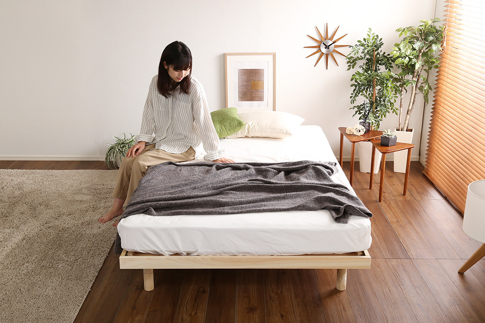 総檜脚付きすのこベッド セミダブル Pierna ピエルナ 商品追加画像5