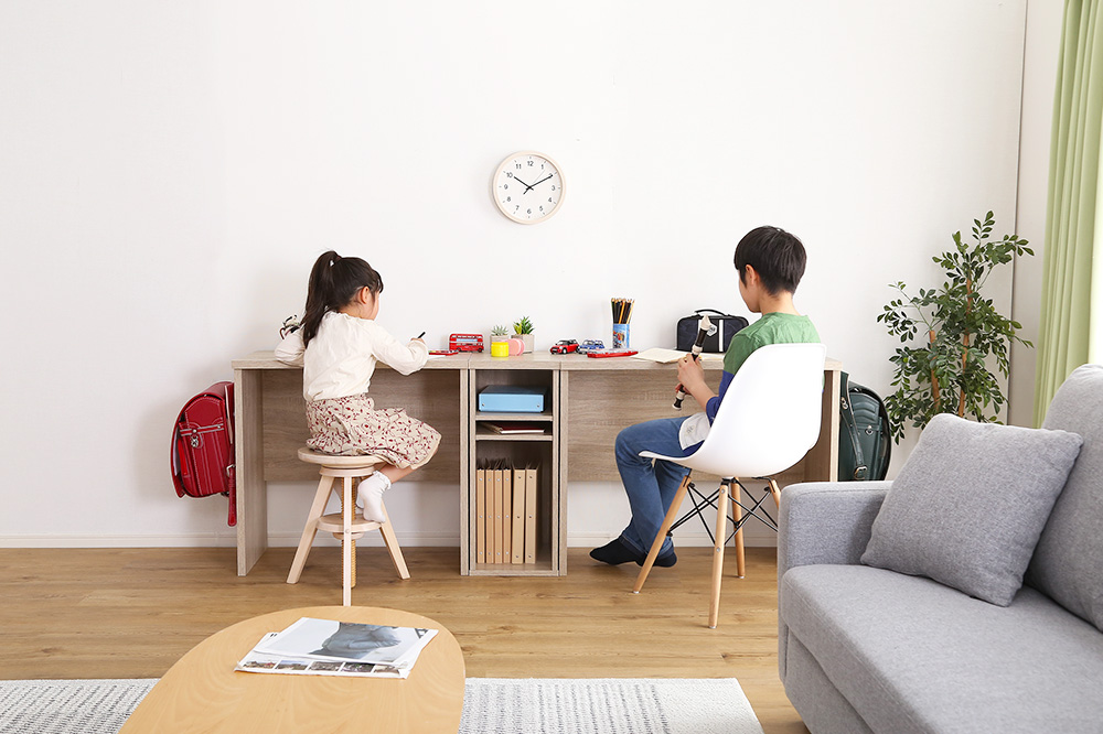 シンプルデスク60cm幅+サイドラック30cm幅セット LULUTE ルルテ 商品追加画像2