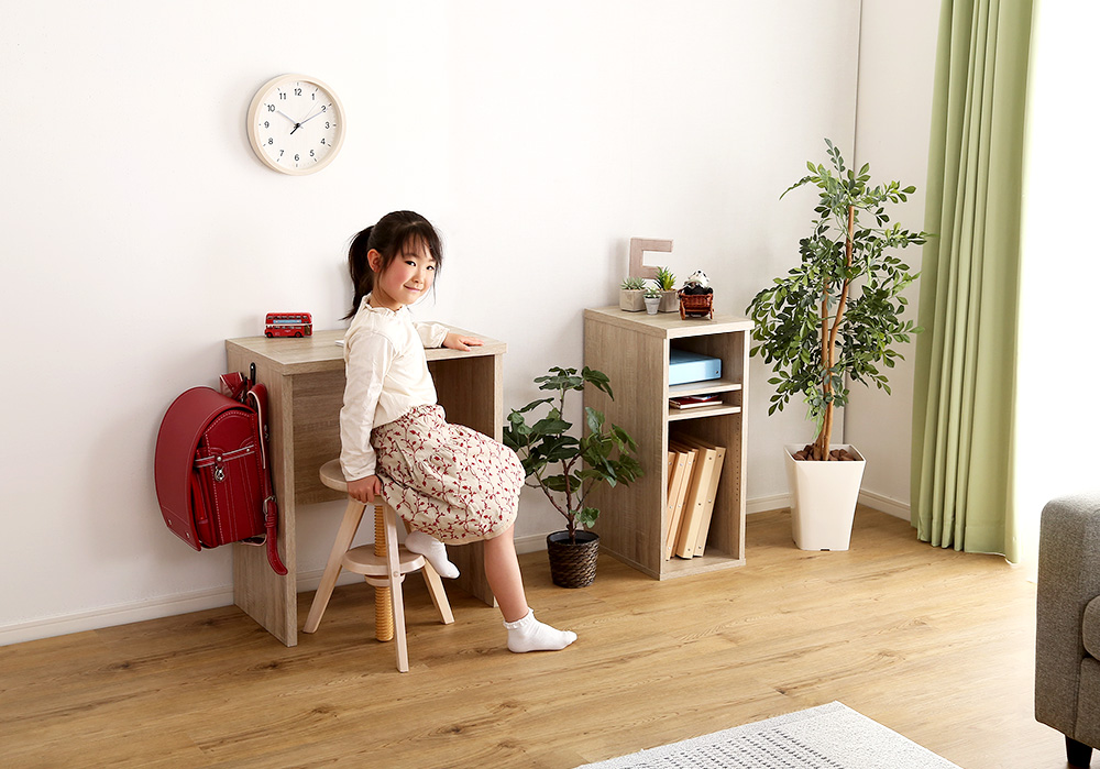シンプルデスク60cm幅+サイドラック30cm幅セット LULUTE ルルテ 商品追加画像8