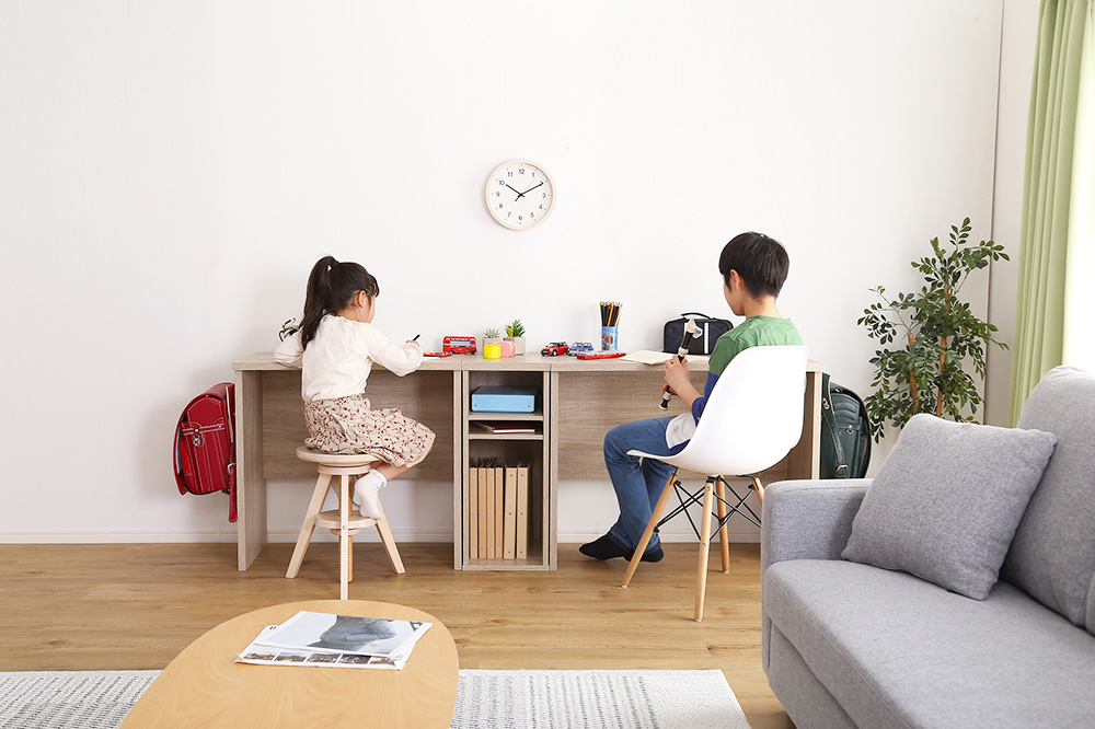 シンプルデスク75cm幅+サイドラック30cm幅セット LULUTE ルルテ 商品追加画像2