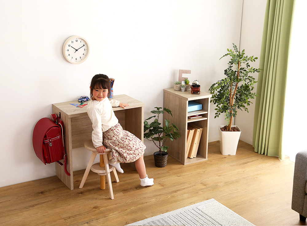 シンプルデスク75cm幅+サイドラック30cm幅セット LULUTE ルルテ 商品追加画像8