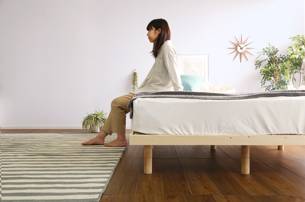 3段階調整 脚付きすのこベッド ダブル Lilitta リリッタ 商品追加画像10