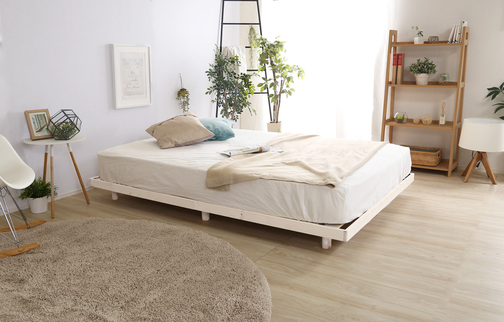 3段階調整 脚付きすのこベッド ダブル Lilitta リリッタ 商品追加画像35
