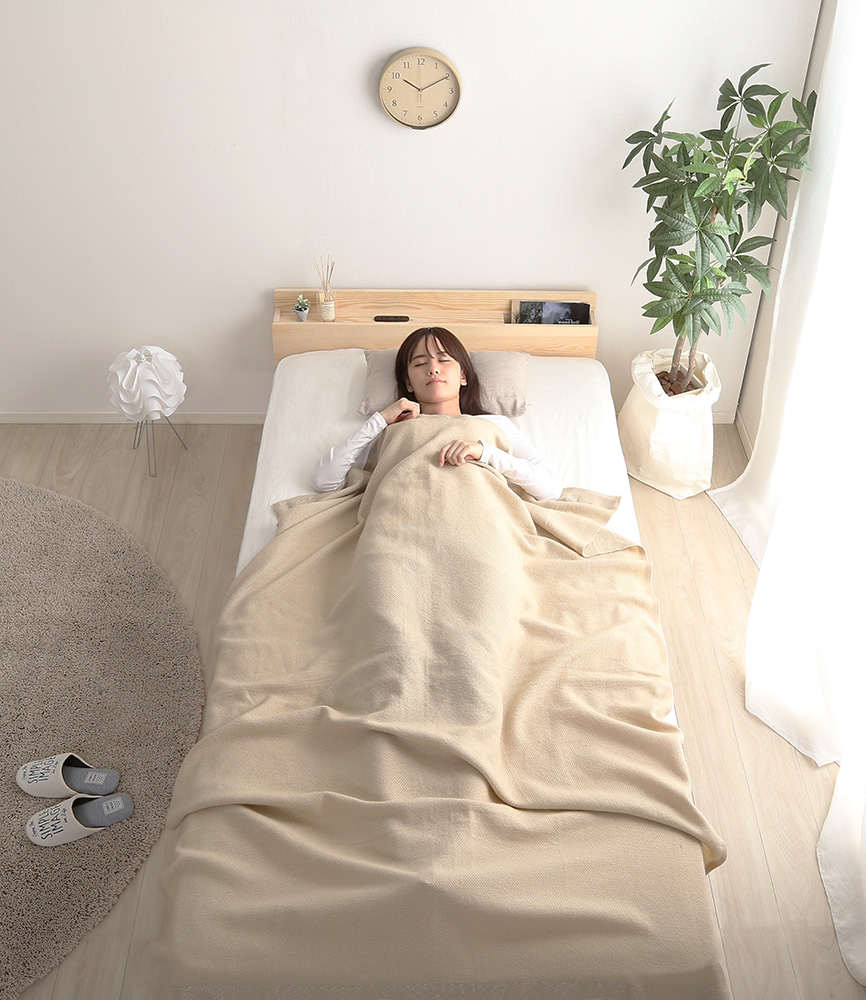 高さ3段階調整 脚付きすのこベッド セミダブル Lilitta リリッタ (宮セット) 商品追加画像4