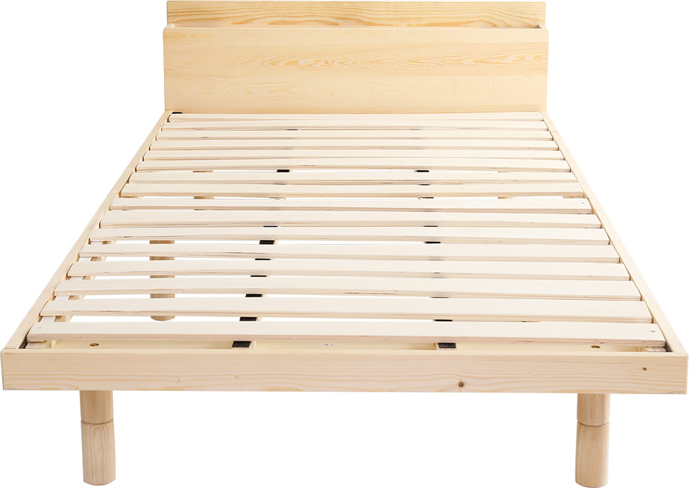 高さ3段階調整 脚付きすのこベッド セミダブル Lilitta リリッタ (宮セット) 商品追加画像5