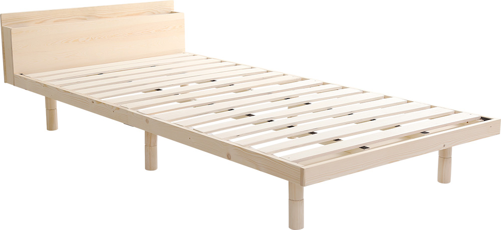 高さ3段階調整 脚付きすのこベッド セミダブル Lilitta リリッタ (宮セット) 商品追加画像12