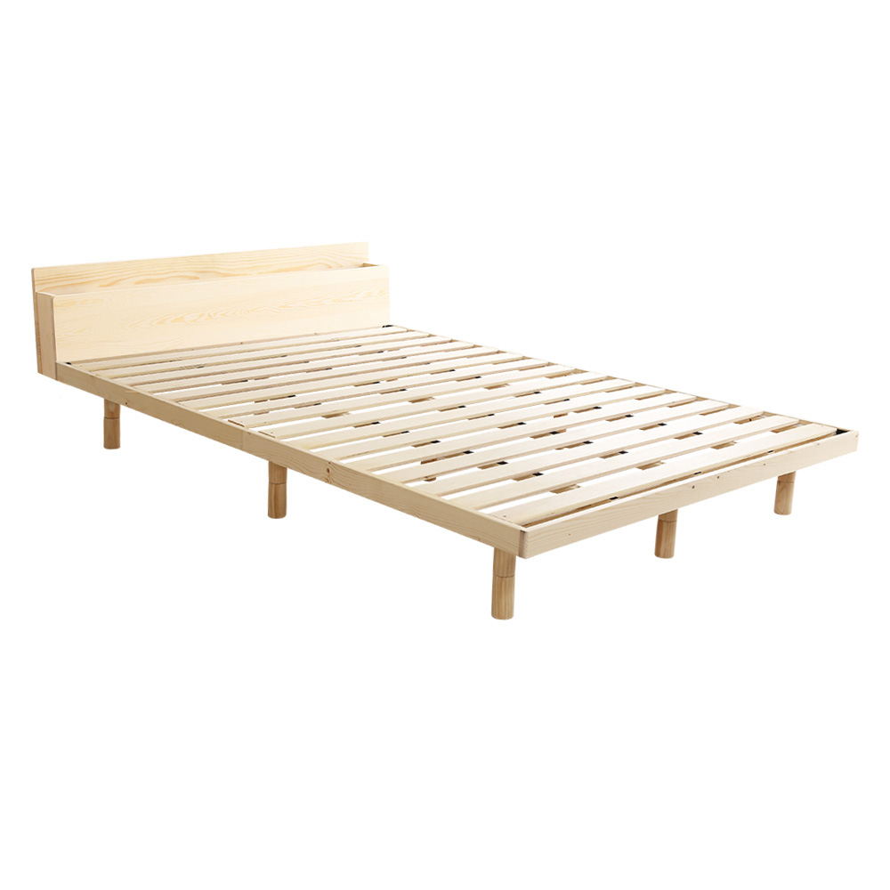 高さ3段階調整 脚付きすのこベッド ダブル Lilitta リリッタ (宮セット) 商品バリエーション画像2