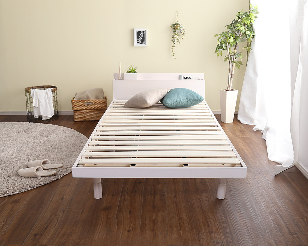 高さ3段階調整 脚付きすのこベッド ダブル Lilitta リリッタ (宮セット) 商品追加画像11