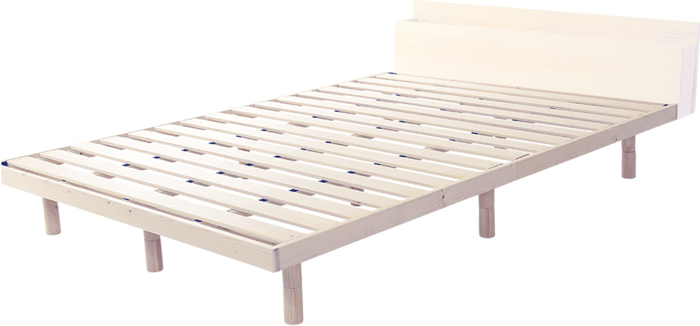 高さ3段階調整 脚付きすのこベッド ダブル Lilitta リリッタ (宮セット) 商品追加画像60