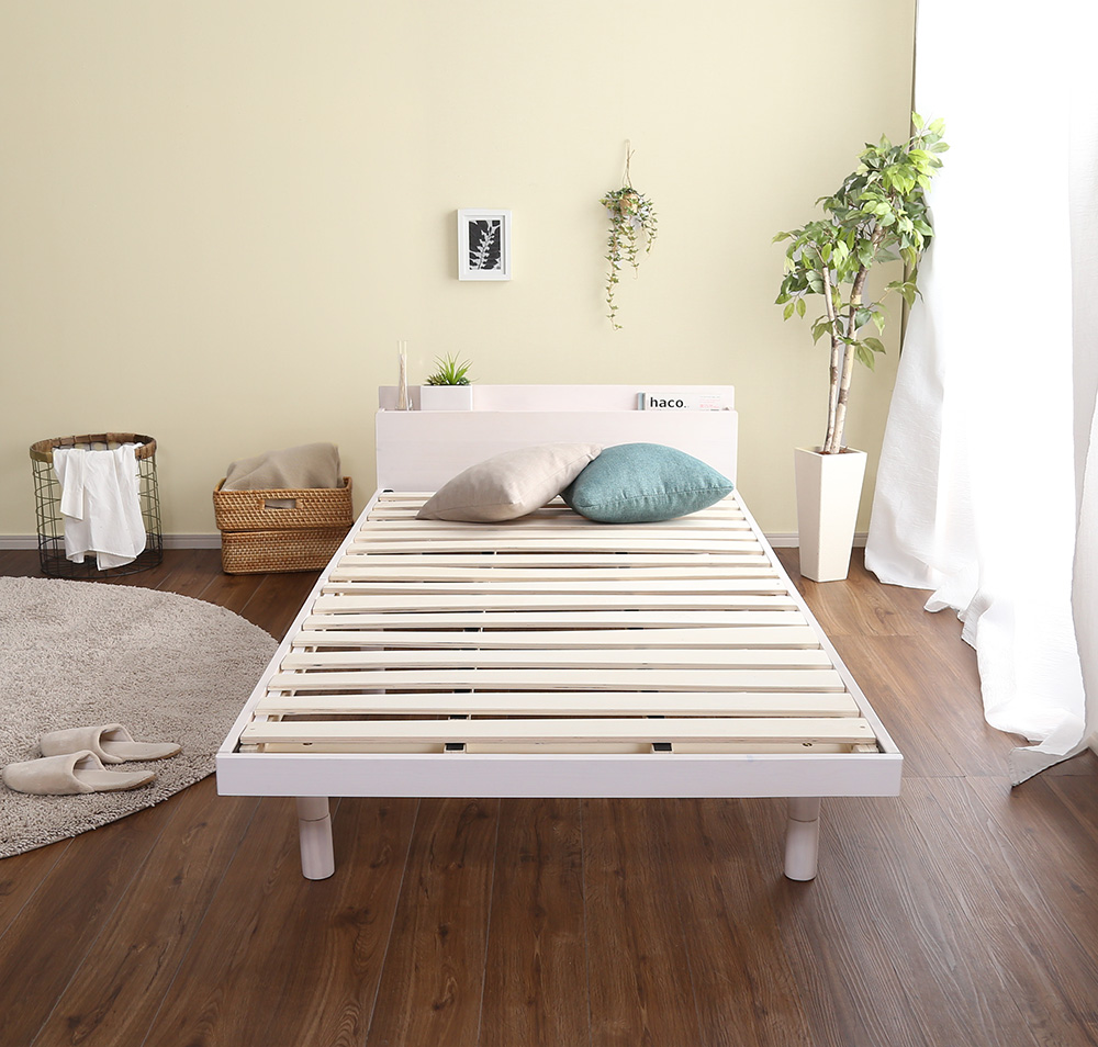 高さ3段階調整 脚付きすのこベッド ダブル Lilitta リリッタ (宮セット) 商品追加画像61