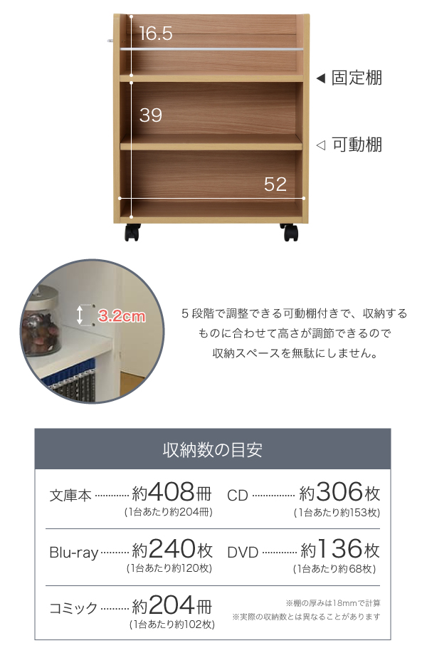 クローゼットラック 幅26.5×奥行58.5cm 2個組 SGT-0136 商品説明画像7