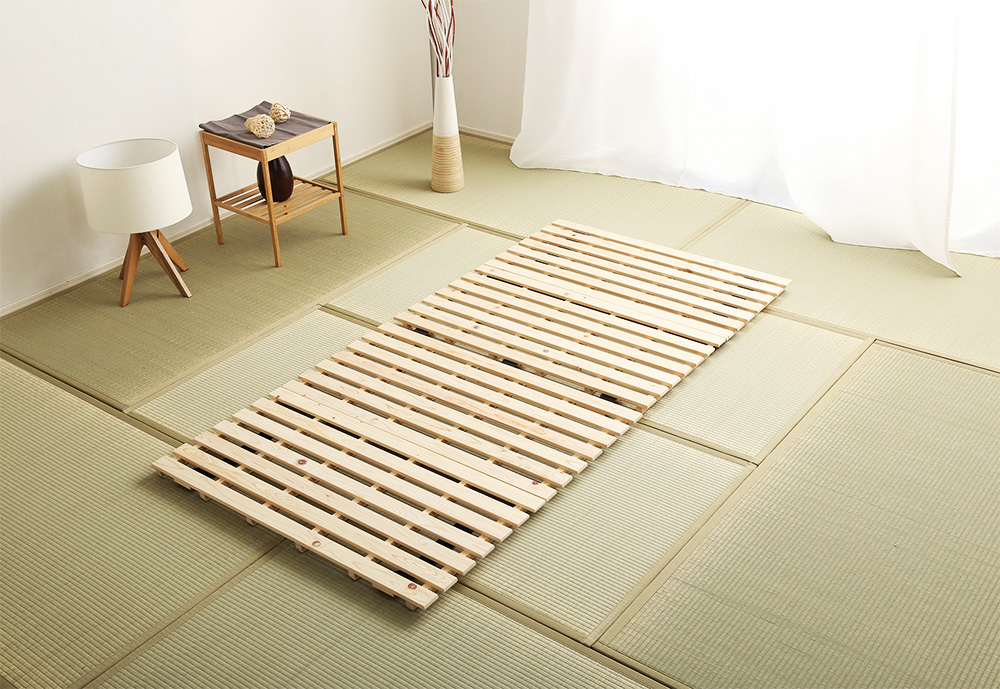 二つ折りタイプ 檜すのこベッド 涼風 (シングル) 商品追加画像7