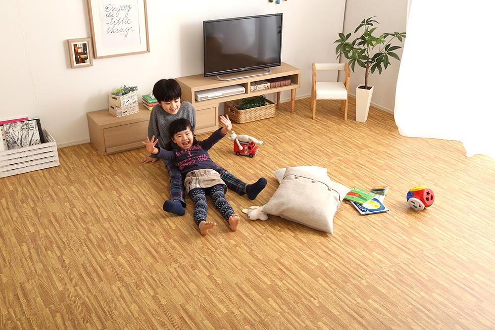 サイドパーツ付き 木目調ジョイントマット Fein ファイン (8枚セット) 商品追加画像20
