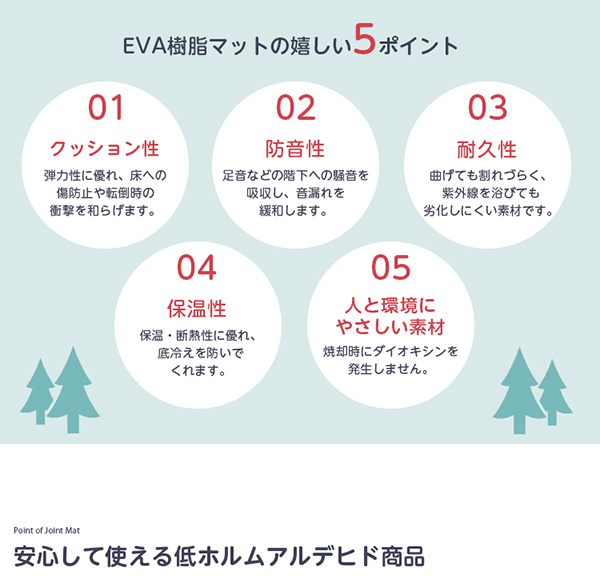 サイドパーツ付き 木目調ジョイントマット Fein ファイン (24枚セット) 商品説明画像7