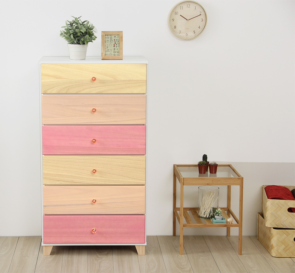 リビング用ハイチェスト petora ペトラ (6段 幅60cm) 商品追加画像1