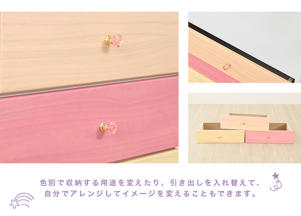 リビング用ワイドチェスト petora ペトラ (3段 幅117cm) 商品説明画像4
