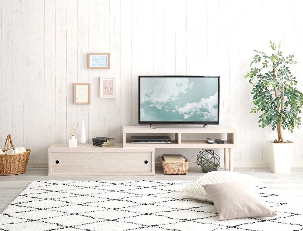 伸縮式テレビ台 引き戸タイプ freeo 商品追加画像1