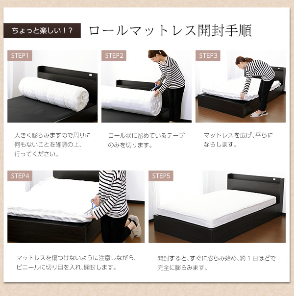 ロール梱包 ボンネルコイルスプリングマットレス Michelia ミケリア (ダブル) 商品説明画像10
