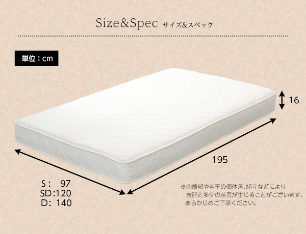 ロール梱包 ボンネルコイルスプリングマットレス Michelia ミケリア (ダブル) 商品説明画像12