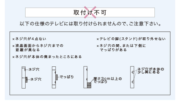 壁寄せテレビスタンド ロー固定タイプ サウンドバー専用棚100cm幅セット Fenes フェネス 商品説明画像8