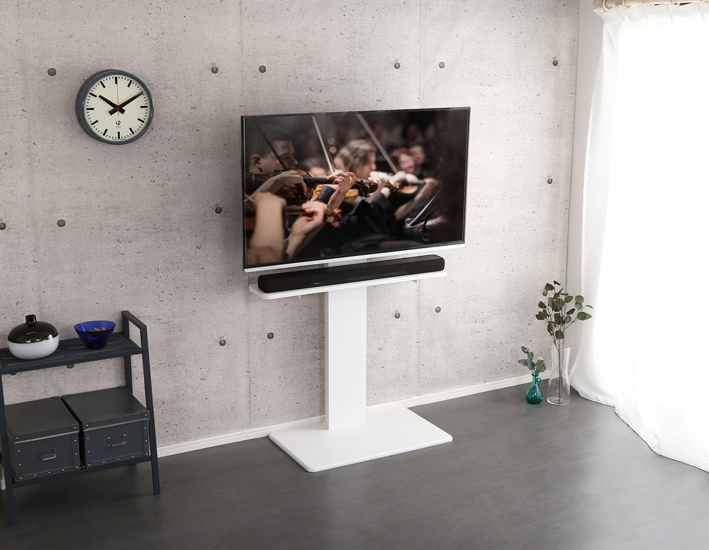 壁寄せテレビスタンド ハイ固定タイプ サウンドバー専用棚100cm幅セット Fenes フェネス 商品追加画像6