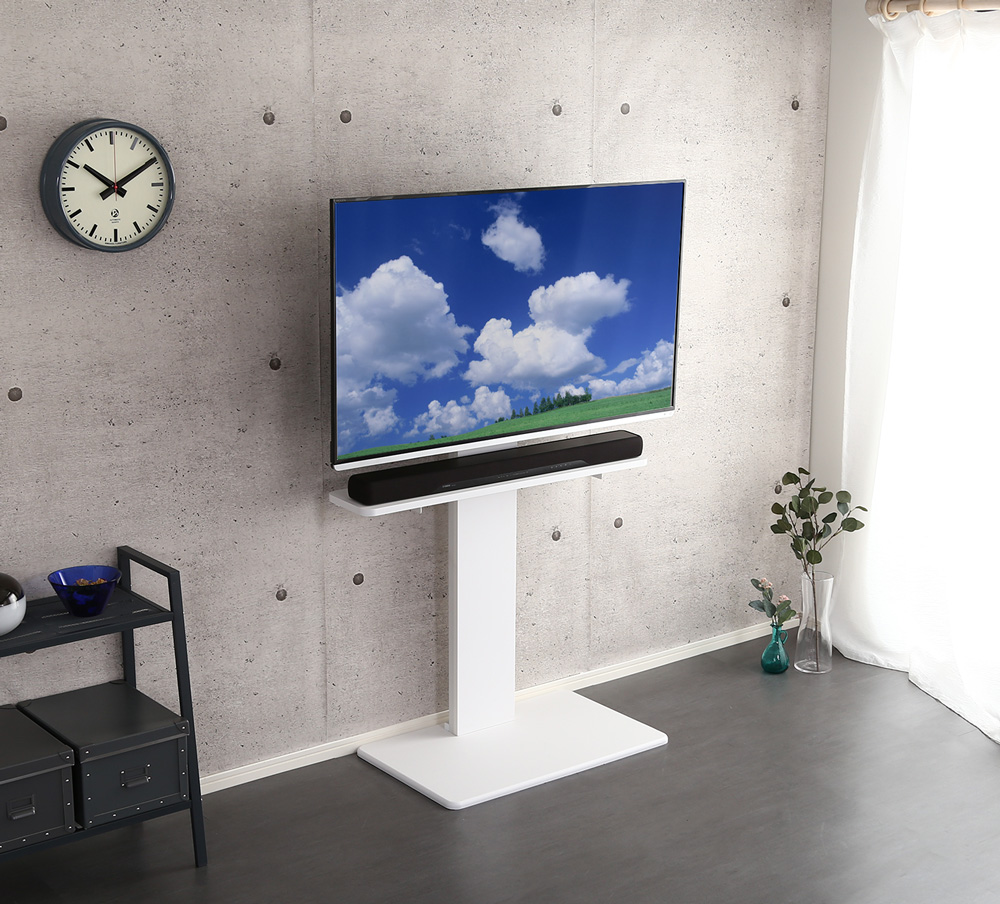 壁寄せテレビスタンド ハイ固定タイプ サウンドバー専用棚100cm幅セット Fenes フェネス 商品追加画像23