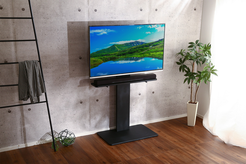 壁寄せテレビスタンド ハイ固定タイプ サウンドバー専用棚100cm幅セット Fenes フェネス 商品追加画像24