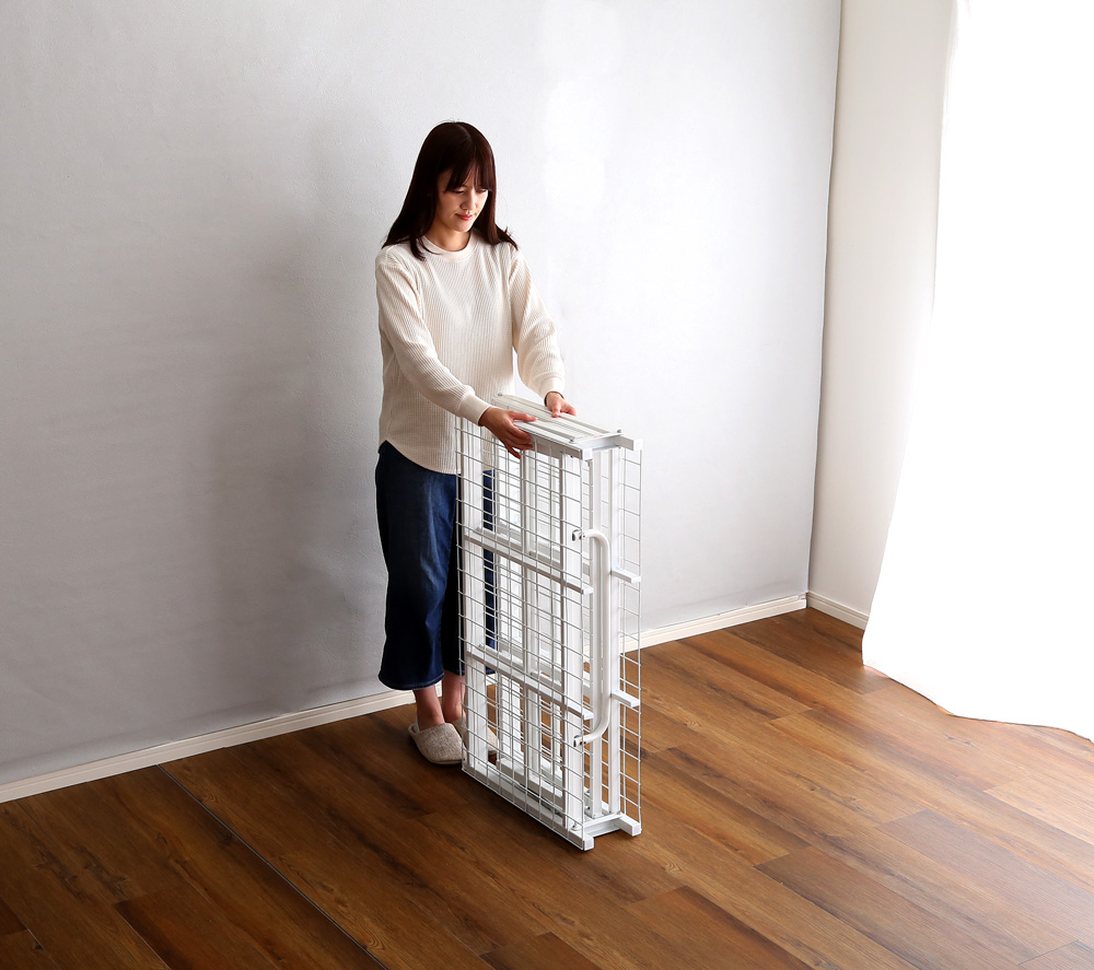 4つ折り 折りたたみパイプベッド Vierte フィルテ 商品追加画像7