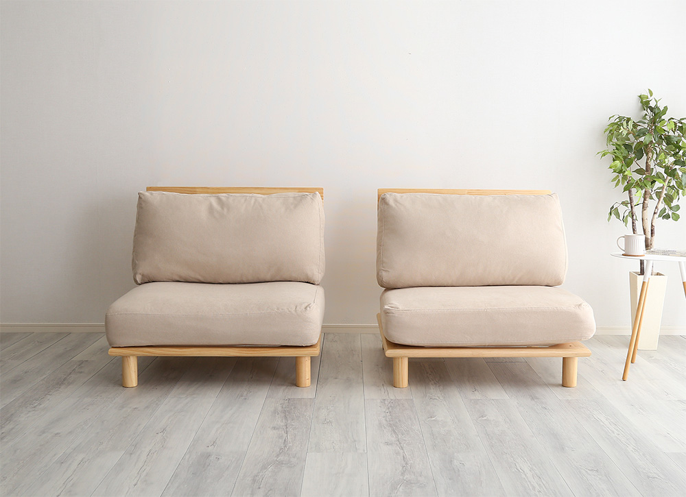 ファブリックローソファ jumeaux ジュモー （2人掛け） 商品追加画像10