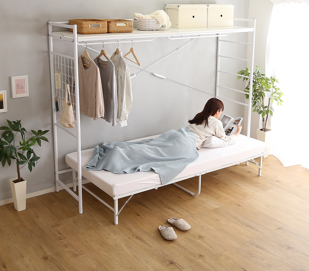たっぷり収納のハンガーシェルフ Spazioso スパジオーソ 商品追加画像7