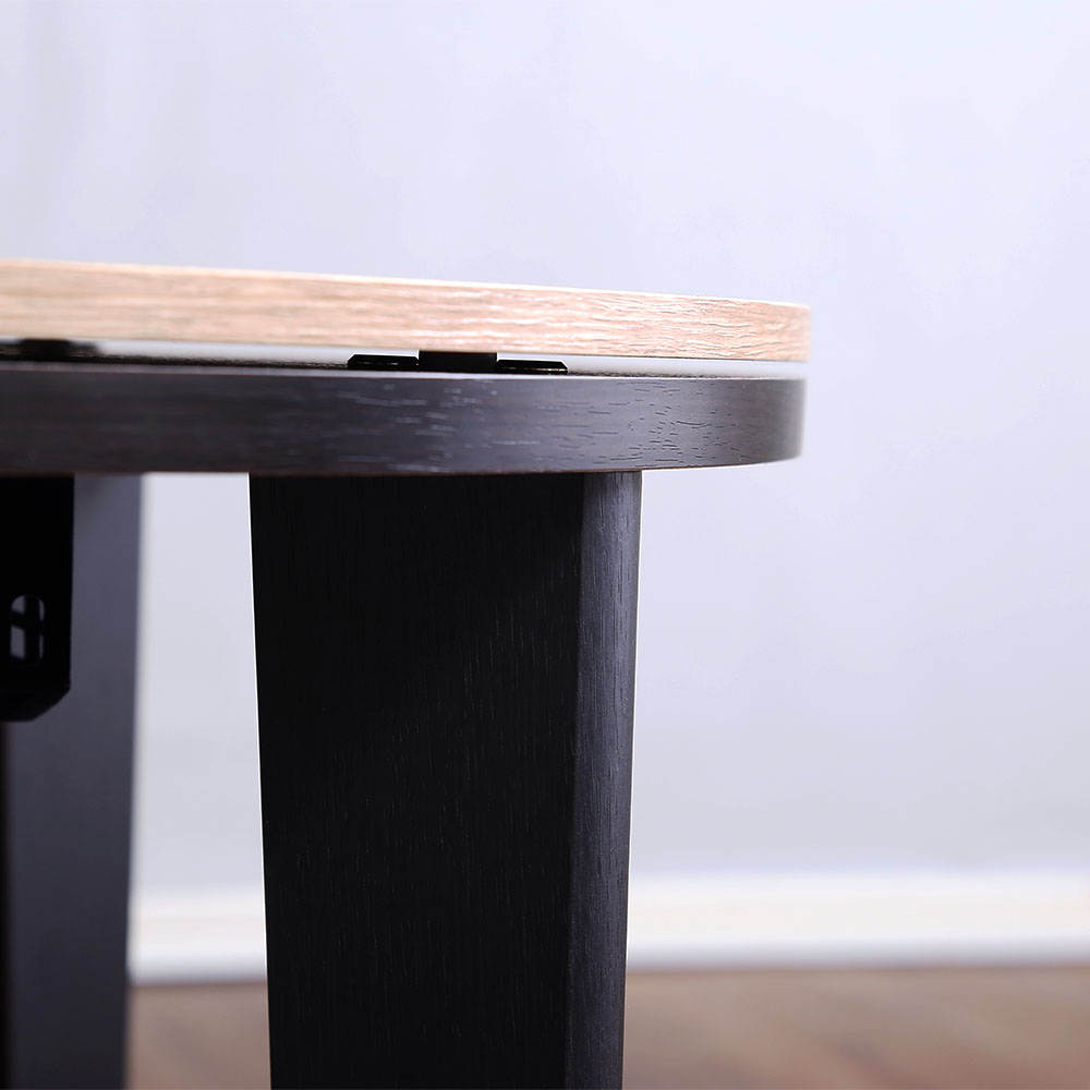 カジュアルこたつ ヴィンテージタイプ 石英管ヒーター付 70cm幅 丸型 テーブル本体単品 Optimal HTR70VJ 追加商品画像6
