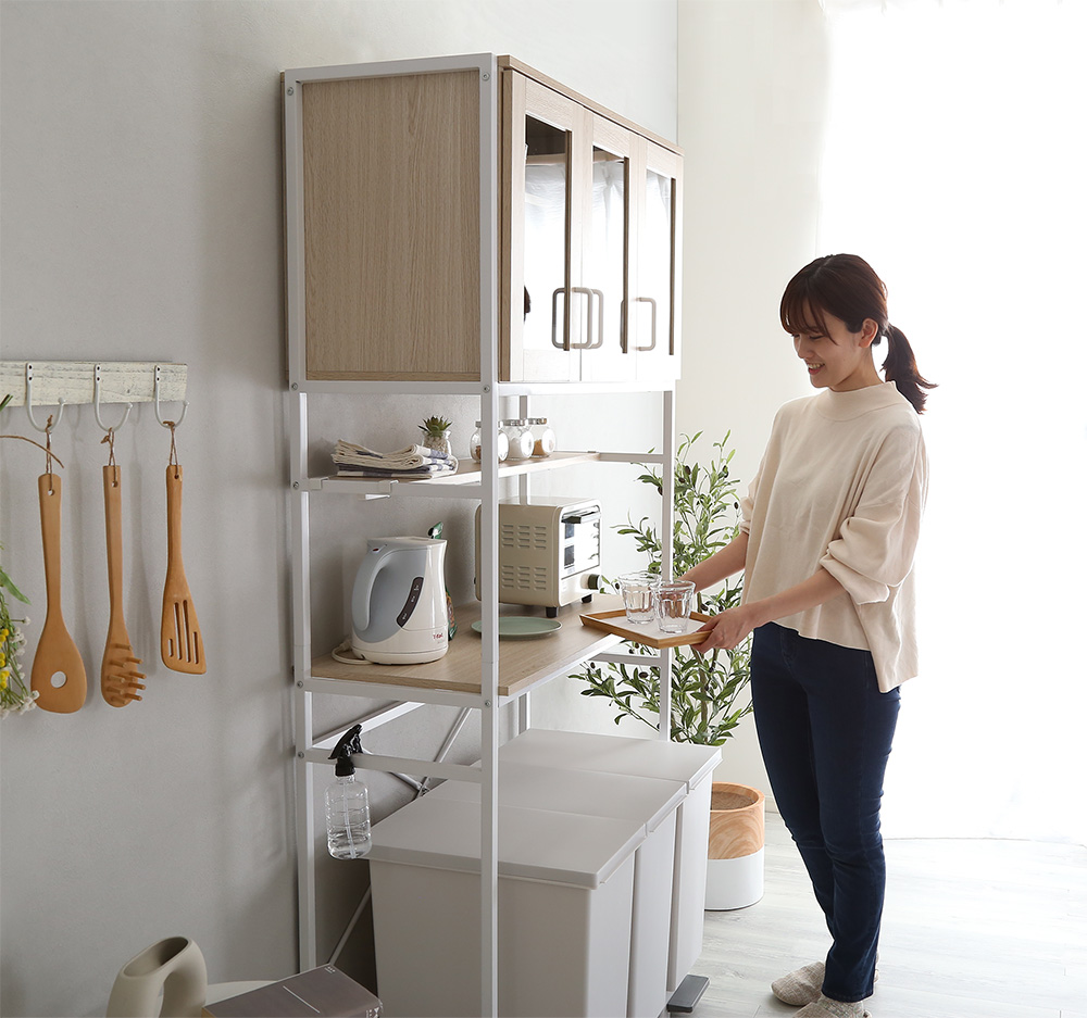 ゴミ箱上ラック ワイドタイプ Frais フレ 商品追加画像2