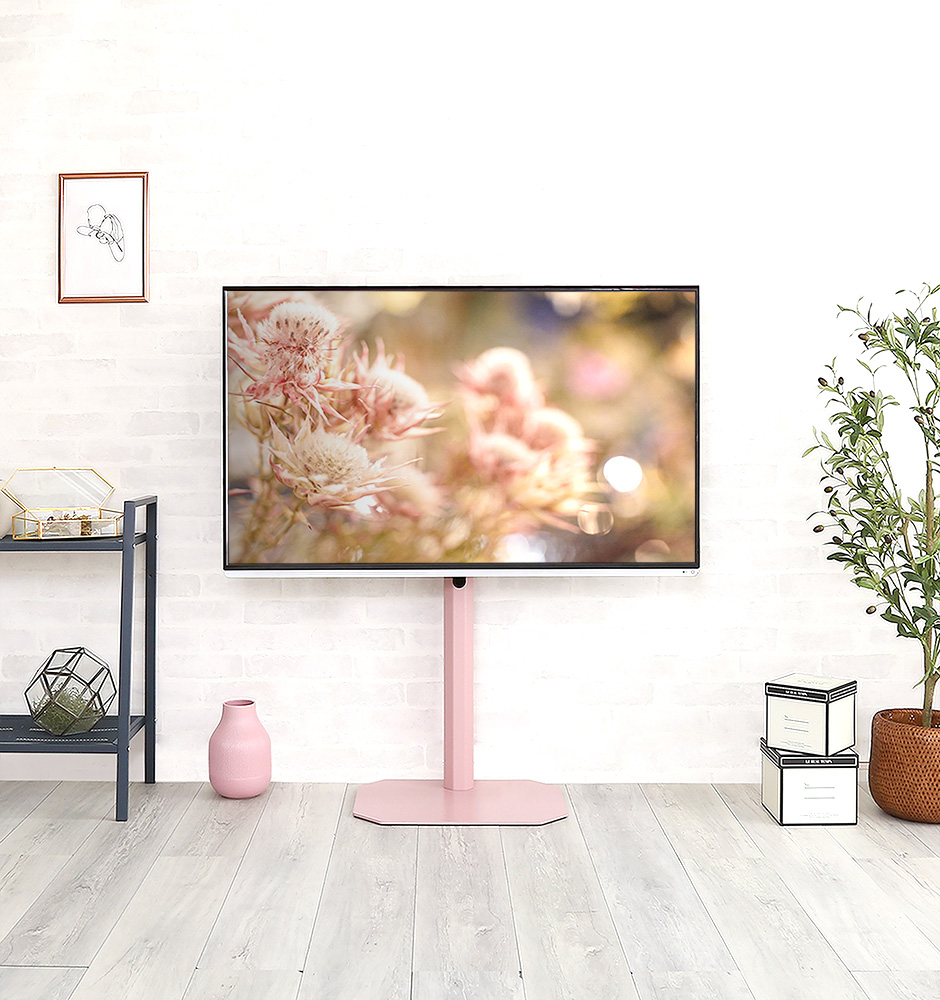 八角壁寄せテレビスタンド ロータイプ ハードディスクホルダーセット Rosalie ロザリー 商品追加画像1