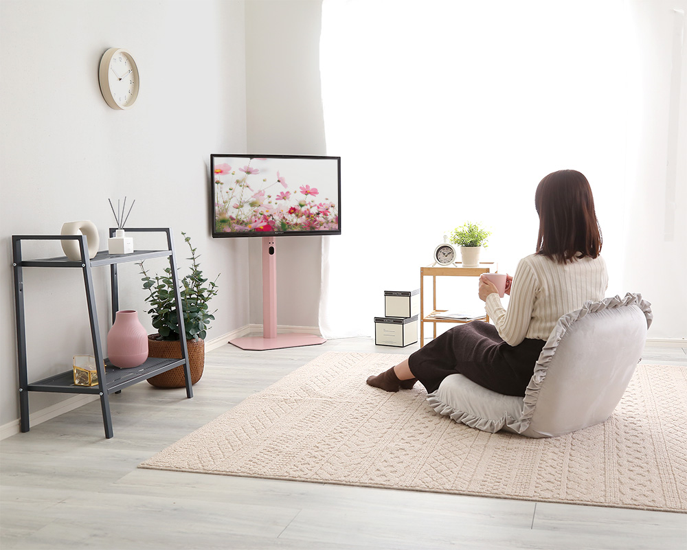 八角壁寄せテレビスタンド ロータイプ ハードディスクホルダーセット Rosalie ロザリー 商品追加画像7
