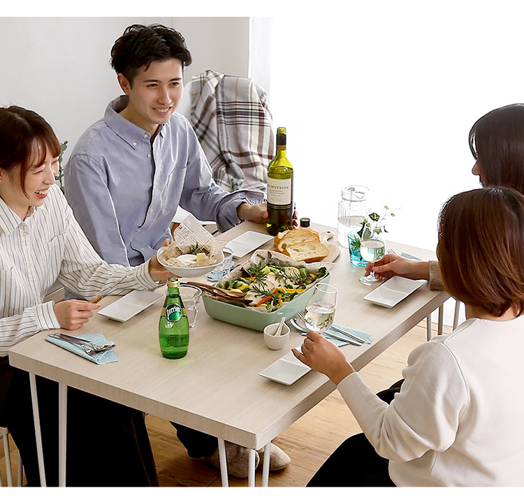 さわやかなダイニング4点セット(テーブル＋椅子2脚+ベンチ1脚) Frais フレ 商品説明画像5