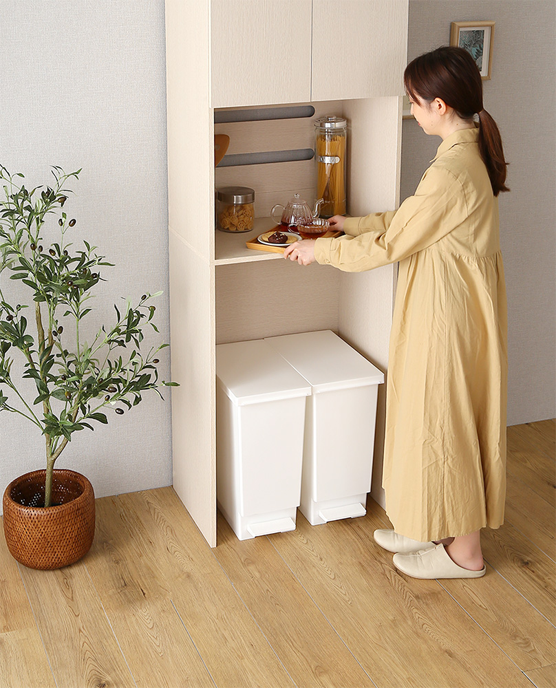 木製ごみ箱上ラック スリムタイプ 商品追加画像15