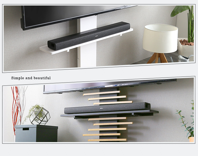 100インチ対応 頑丈・デザインテレビスタンド専用サウンドバー棚板 HBWAT 商品画像5