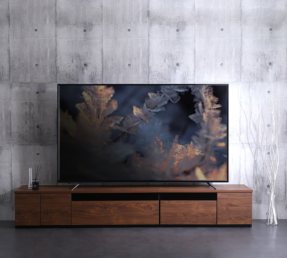 日本製 テレビ台 テレビボード 230cm幅 BARS バース 追加画像1