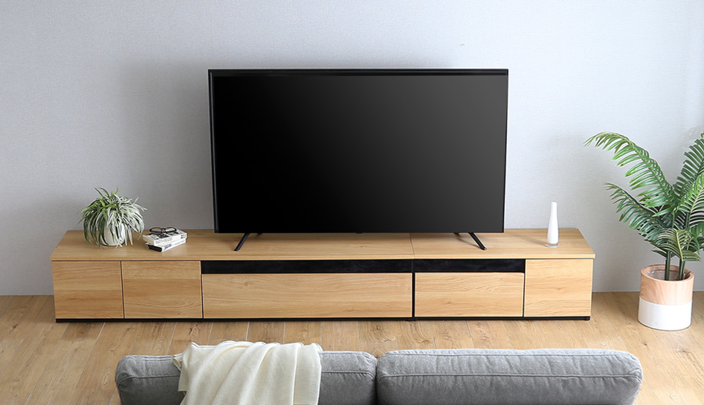 日本製 テレビ台 テレビボード 270cm幅 BARS バース 追加画像26